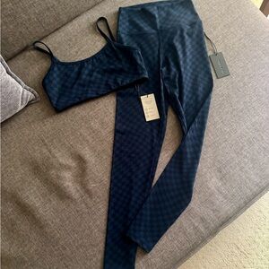 STRUT-THIS Navy Checkerboard Set NWT